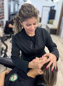 Lash and brow styling at Elegance Salon & Spa