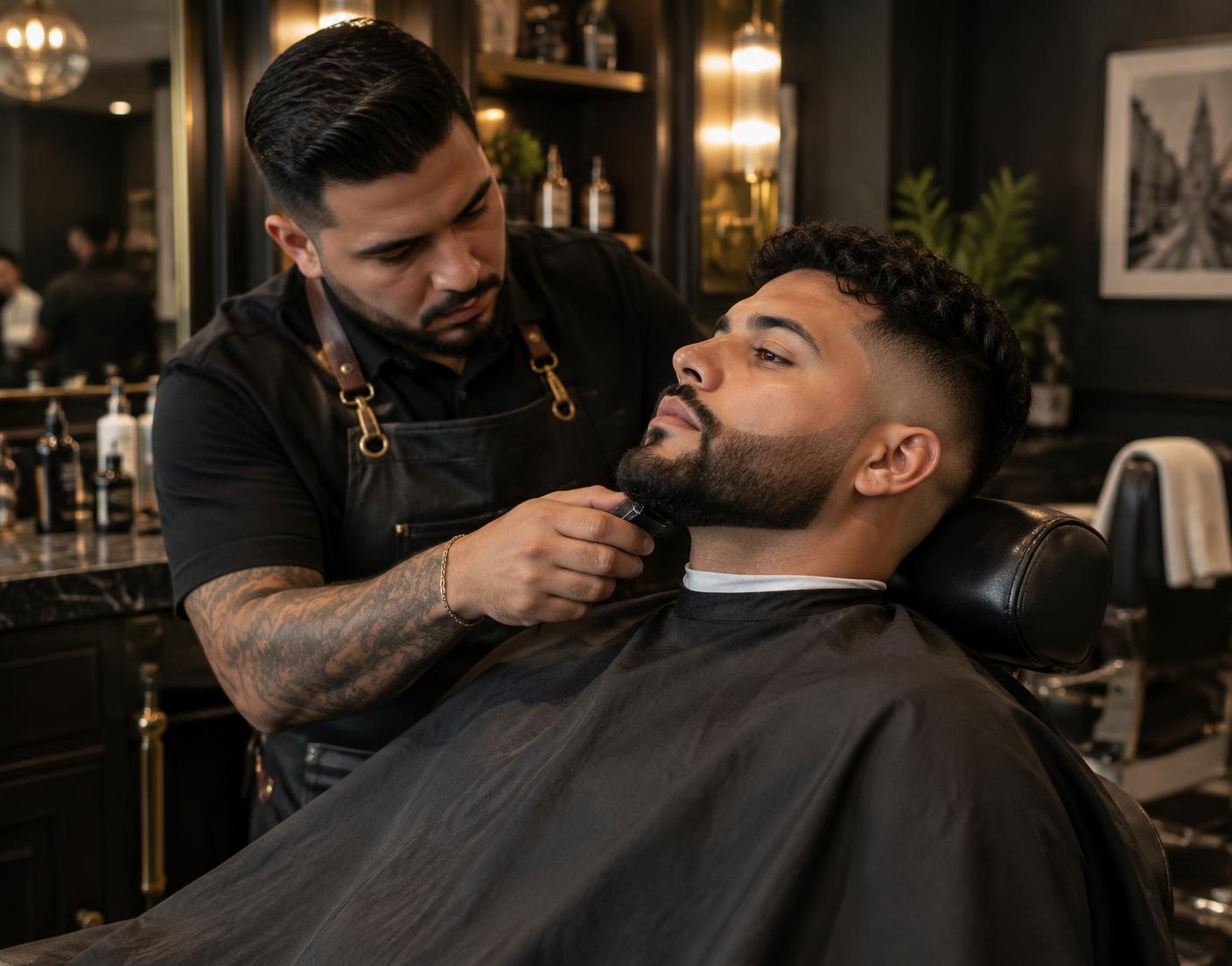 Barbershop services at Elegance Salon & Spa